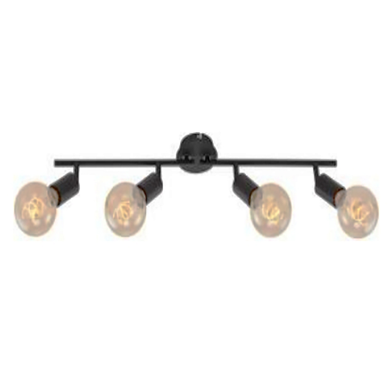 Spoturi patru capete AC85/265V Negru 620*110mm E27 (TR0356-0305)