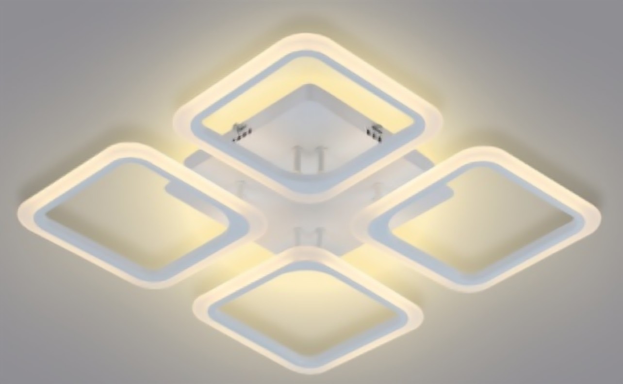 Люстра светодиодная 80W White 3-Color 550х550х75 YLYWZ-70075 (TR0370-1713)