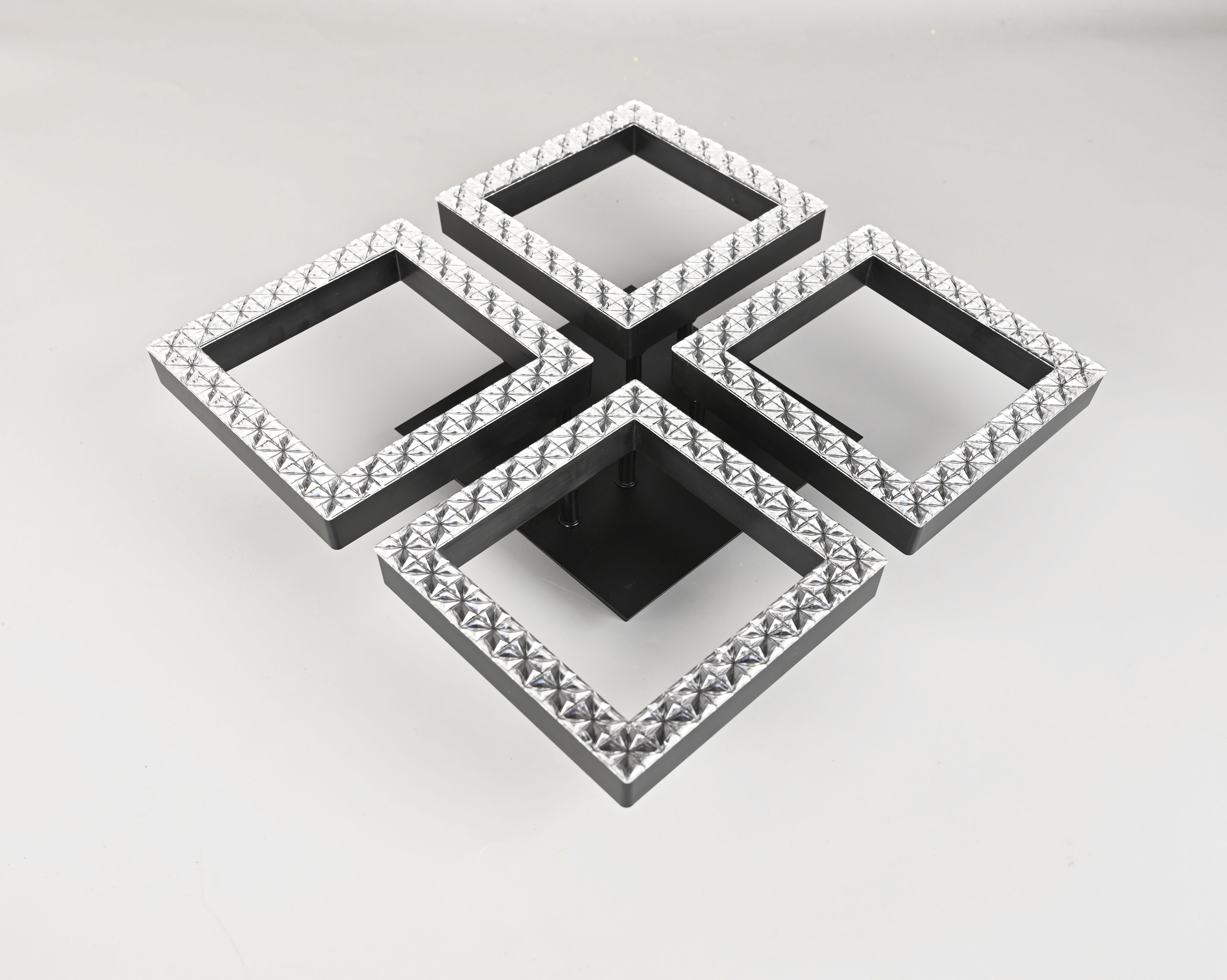 Lustru LED 35W*2, 400*400 Argint galvanizat (TR0370-2440)