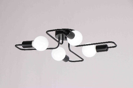 Люстра 4 рожкa Е27*4*40Вт Black/White(4)(TR0370-2603)