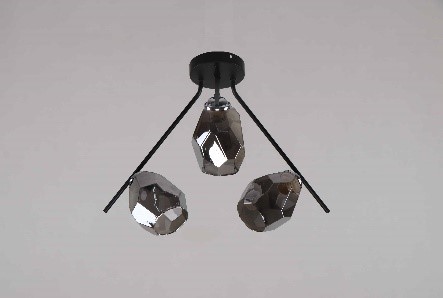 Lampe de foc 3 părți Е27*3*40W Neagră/Griș(4)(TR0370-2612)