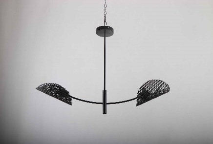 Lampe de foc 2 părți Е27*2*40W Neagră(4)(TR0370-2620)