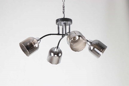 Lampe de foc 4 părți Е27*4*40W Neagră/Griș(4)(TR0370-2625)
