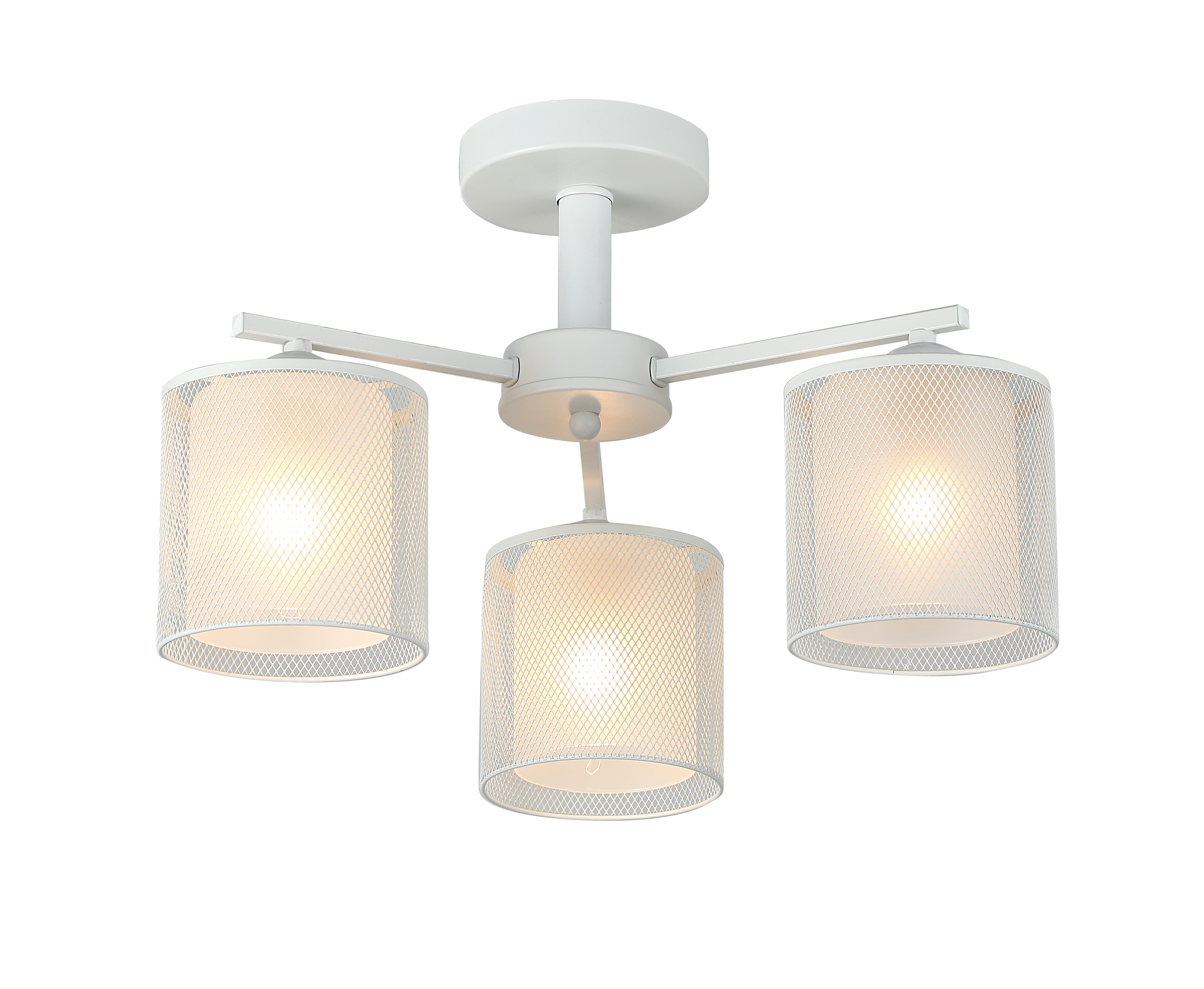 Lampă 3 capete E27*3*40W ∅480*H270 Matte White(2)(tr0370-2700)