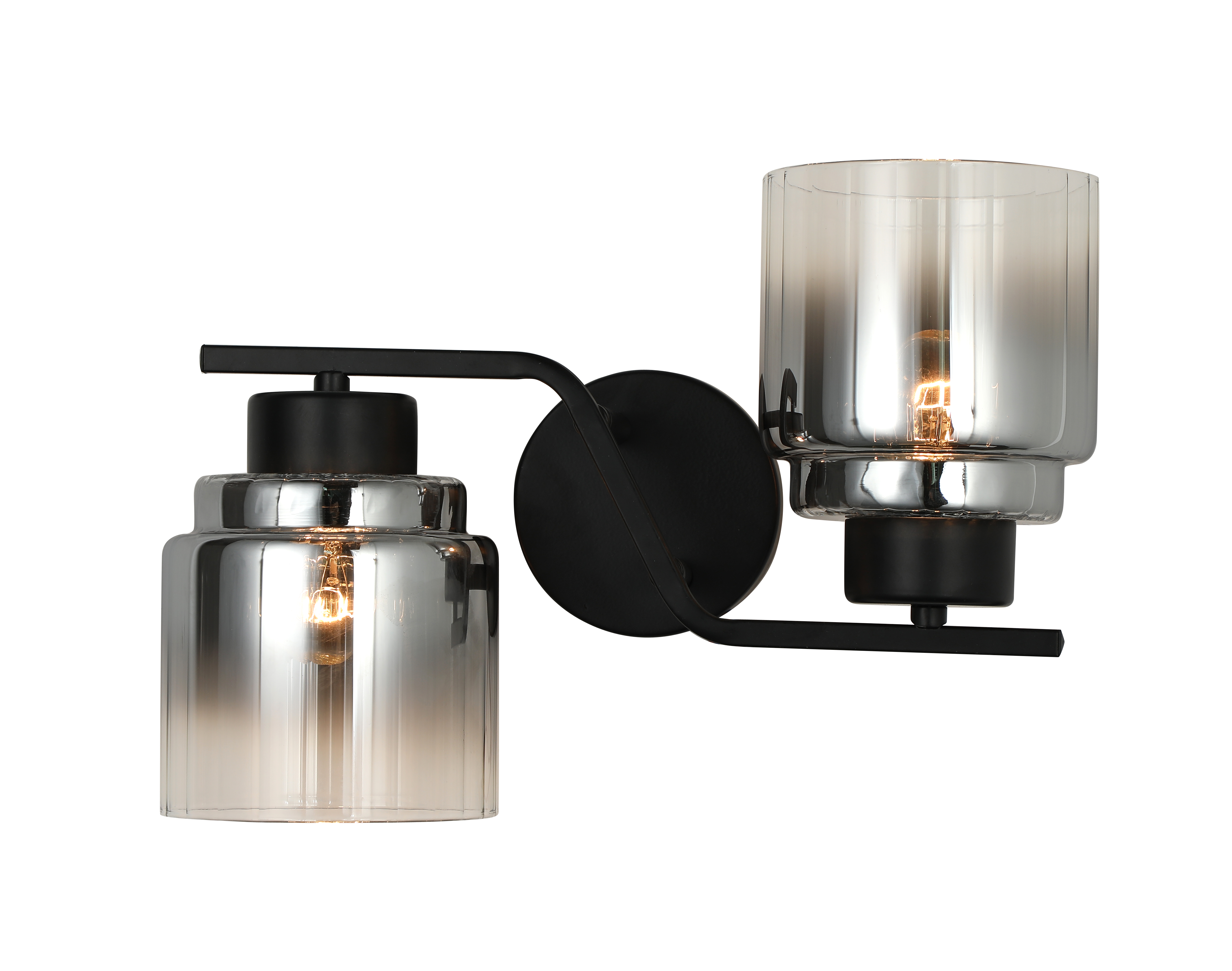 Lampă 2 capete E27*2*40W L325*W170*H230 Matte Black(4)(tr0370-2703)