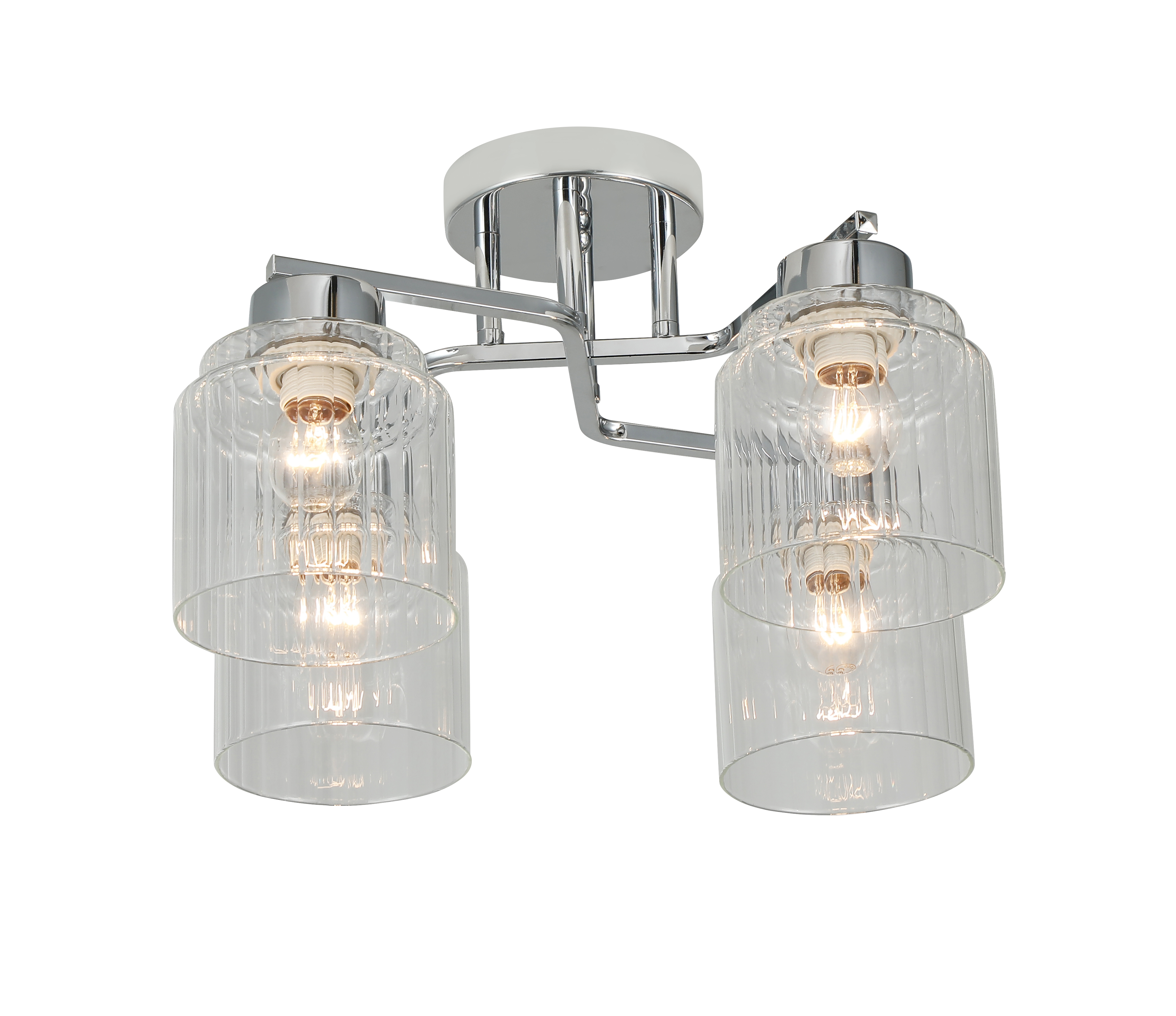 Люстра 4 рожка E27*4*40W ∅460*H260 Chrome(4)(tr0370-2708)