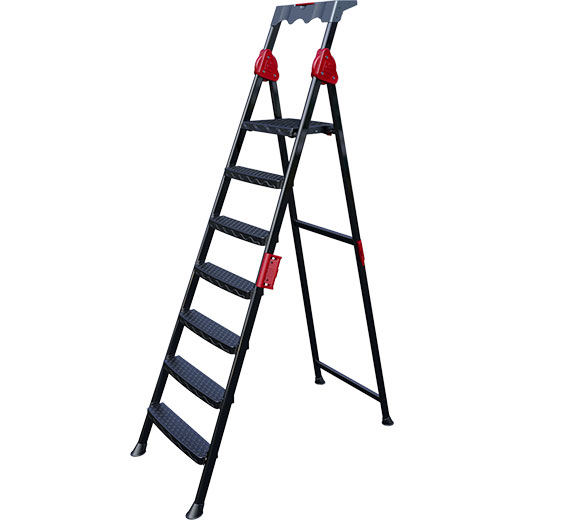 Стремянка c широкой платформой Mensa Plus 6+1 ступени макс.150 кг Eurostep(14007)(TR1028-1107)