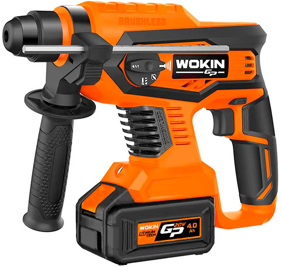 Ciocan rotopercutor fără percuție cu acumulator 20V 2.2 J 0-1400 rpm 0-4700 uc/min (621528-1) WOKIN(TR1087-1002)