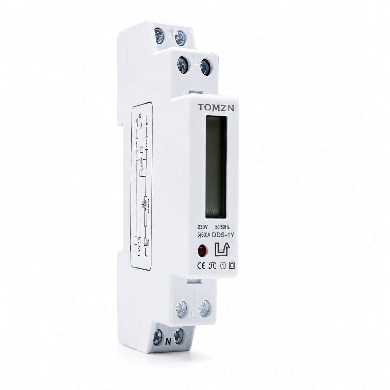 Счетчик однофазный на Din-рейка 5(30А) 220V LCD Display(1 мод) (TR1105-2505)
